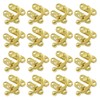 Bonsicoky 30Pcs Swing Arm Right Latch Hook Hasp, Wooden Jewelry