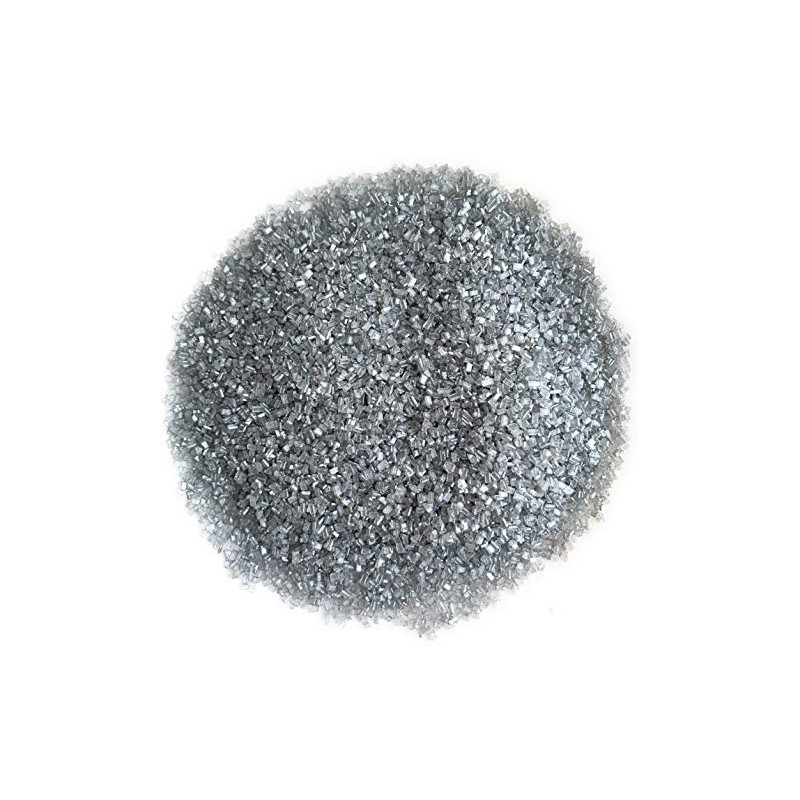 250g Azúcar Cristal Comestible Decorativa Sprinkles (Plateado)