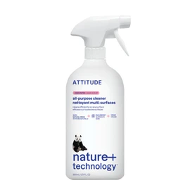 ATTITUDE All Purpose Cleaner Spray, EWG Verified, Vegan, Made with 94% Plant-Based Ingredients, Streak-Free for Kitchen, Bathroom, Glass & More, Unscented, 27.1 Fl Oz
