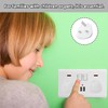 10 Packs of Plug Socket Covers UK White Safety Plug