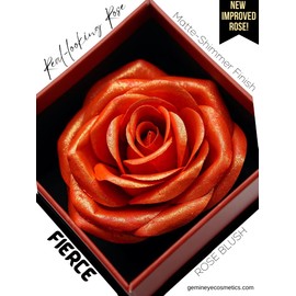 GEM.IN.EYE Cosmetics Blush & Bloom™ LOVE EDITION: FIERCE 3D Silk Rose Blush on Powder