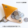 [Made in Japan] Italian Leather Triangular Coin Purse with Key