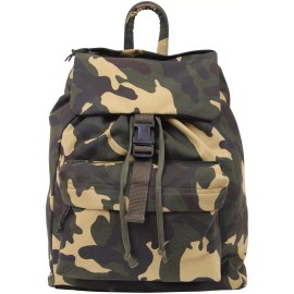 Rothco Canvas Day Pack Military Camo Backpack Army Knapsack Rucksack Work School Bag - Woodland Camouflage