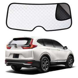 XCBYT Rear Windshield Sun Shade for 2022-2024 CR-V, Car Sun Shade with UV Protection and Heat Insulation, Dual-use Car Rear Windshield Shades with Mesh and Shading for Safe Driving
