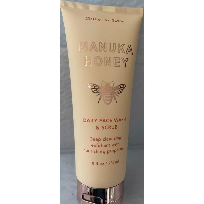 BLOOM&FIELD MANUKA HONEY DAILY FACE WASH &SCRUB DEEP CLEANSING EXFOLIANT