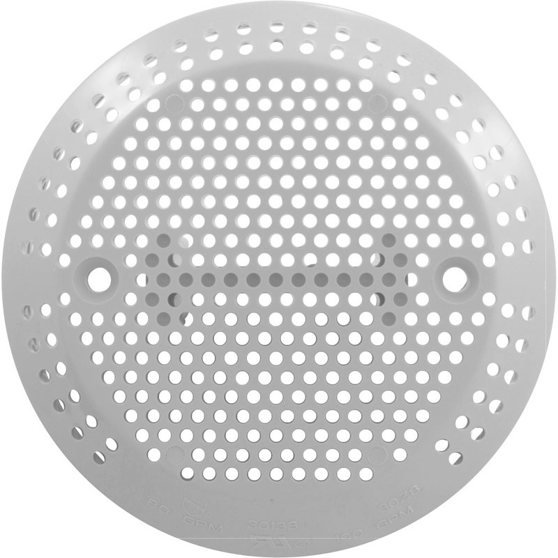 Suction Cover, BWG, 3-3/4", 100gpm, White, Bath Only