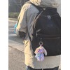 Jineryult Cute Furry Keychain - Goofy Jellyfish-Eyed Car Accessory, Ideal