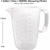 Unbranded One Gallon Measuring Pitcher Convenient Conversion Chart 134oz Extra