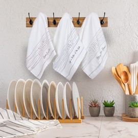 Pavilion Gift Company - Love Lives Here - 23.5"x18" Tea Towels Love Loving Kind Sentimental Kitchen Decor Home Decor Housewarming Gift