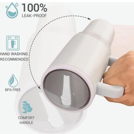 Zuchii Traveler, Modern 40 oz Tumbler with Handle & Flip Staraw, 100% Leak Resistant Water Bottle | Reusable Insulated Car Cup Stainless Steel & Water Bottle Travel Mug & Rubber Base (Pink, 40 oz)