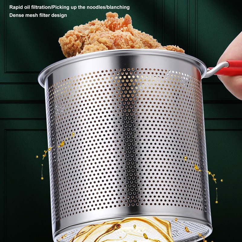 Small Deep Fryer Pot Stainless Steel Olecranon Type Diversion Japanese