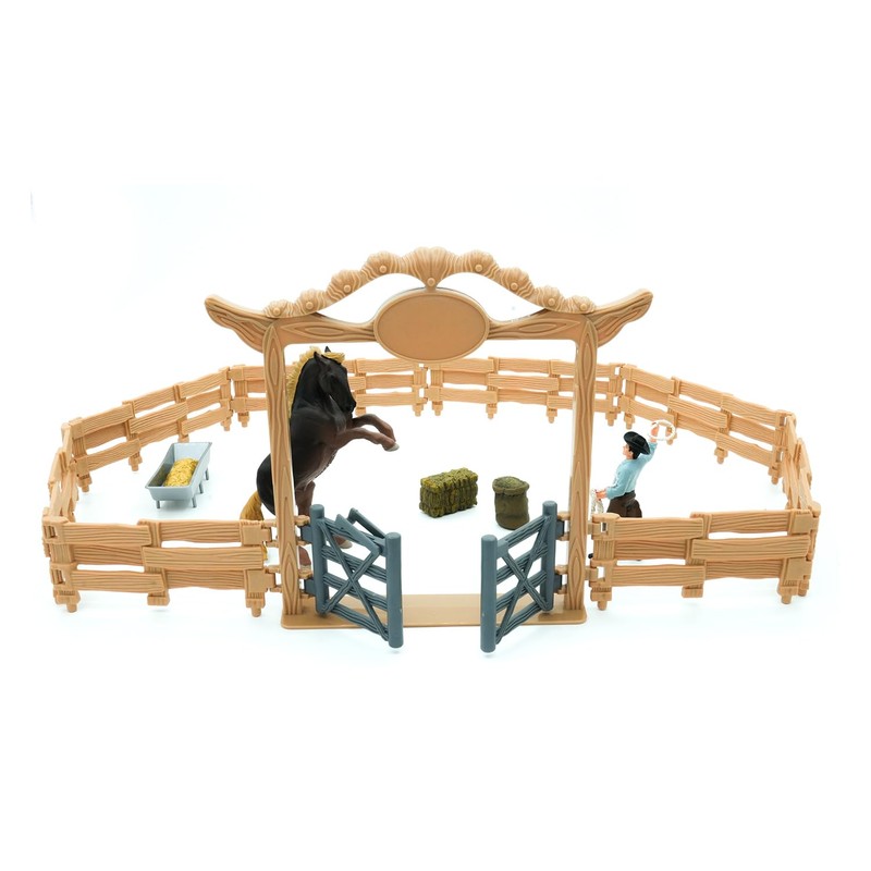 Mojo Farmland Western Ranch with Paard en Cowboy Speel Set