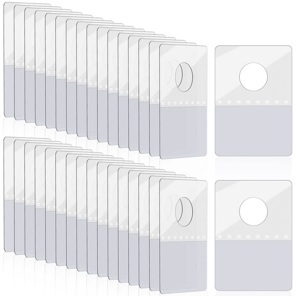 800 Pcs Hang Tabs Round Hole Hang Tags Self-Adhesive Hanging Tabs Heavy Duty Display Tags for Hanging Retail Displays(7/8 × 1-1/4 Inches)