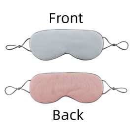 Xeahung Adjustable Sleep Mask Cotton Comfortable Eye Mask for Sleeping Women Soft Eye Covers for Sleeping Men Eye Shade Sleep Mask Light Blocking Mask 1 Pack (Pink&Gray)