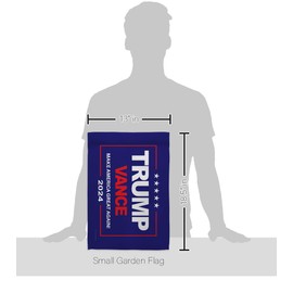 Blue Trump Vance 2024 Flag Mailbox Mount Kit Wall Hanging Front Porch Decor Rally Survivor 2024 President 47 MAGA Yard Pole Sign Patio Poster Patriotic Decoration Republican Gift Made In USA