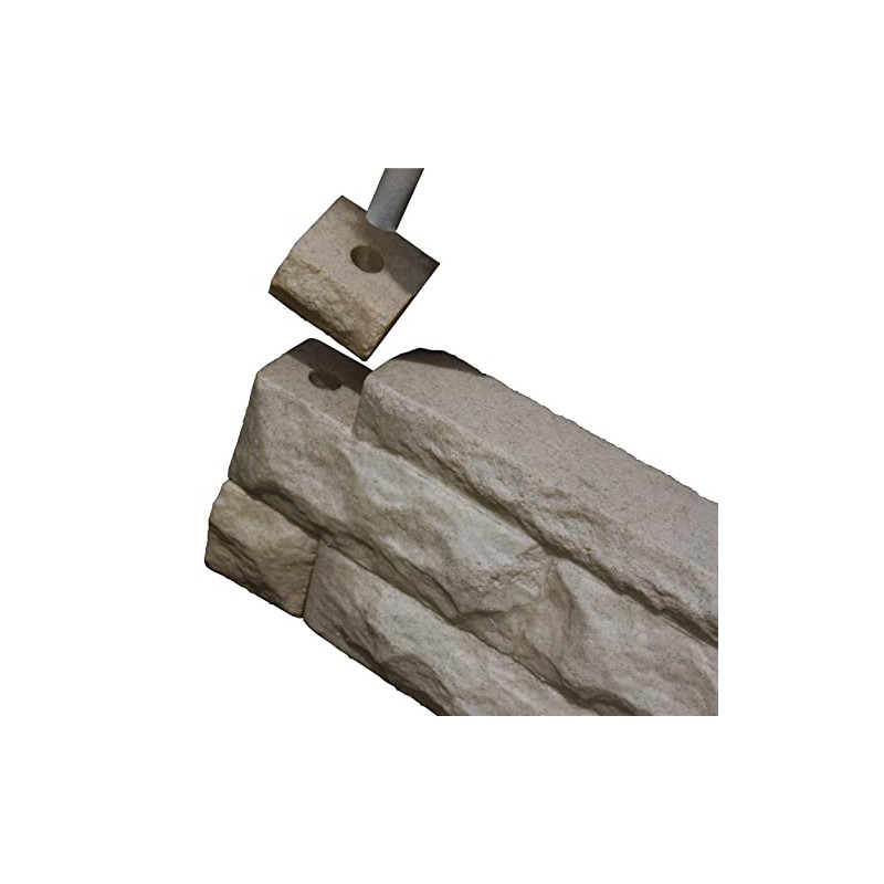 Good Ideas GW-WALLC3-SAN Garden Wizard Border Finish Kit, Sandstone