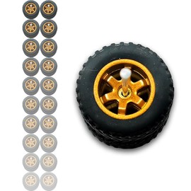 WAVEIST Hot 1/64 Wheels Off Road for Diecast Model Cars Truck (Gold, 10 Sets / 1 Box), Sporty, JDM, Muscle, Off-Road Style Miniature Modified Accessories