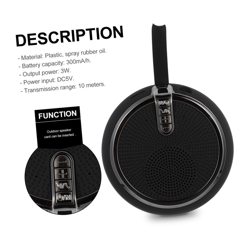 Operitacx 1 x Portable Multi Speaker Compact for Outdoor Activities
