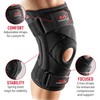 McDavid Knee Brace Support with Side Stays, Compression Knee Sleeve