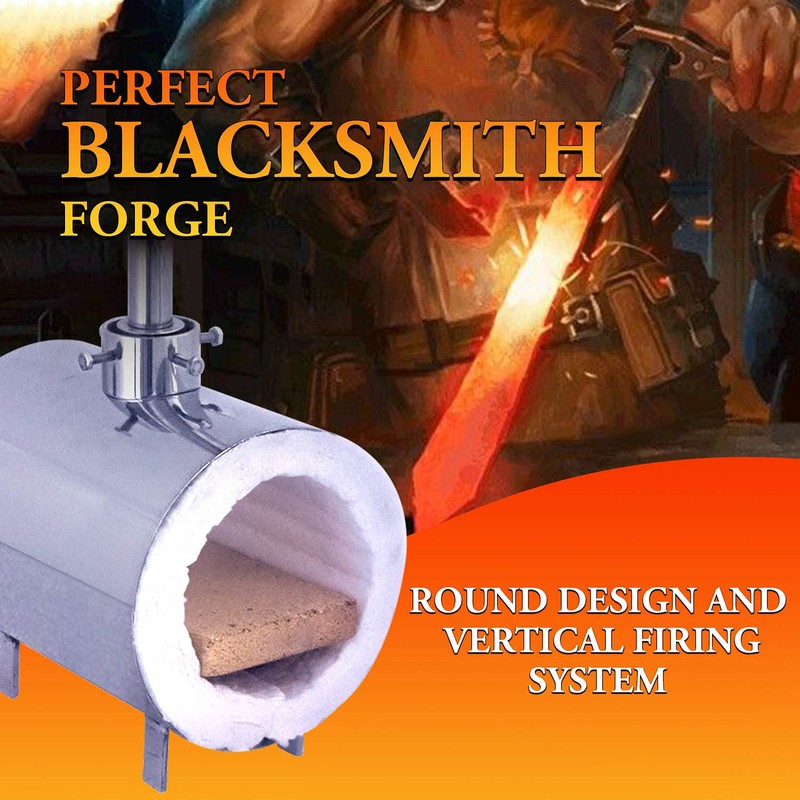 Simond Store Propane Gas Forge Single Burner, 2600F Rated, Blacksmithing