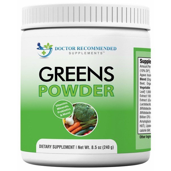 Greens Powder Natural Whole SuperFood Vitamin Fruits Vegetables Probiotics First
