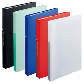 Lihit Lab File Clear Book A4 Antibacterial 40 Pockets ALCLEA Blue N7762-8