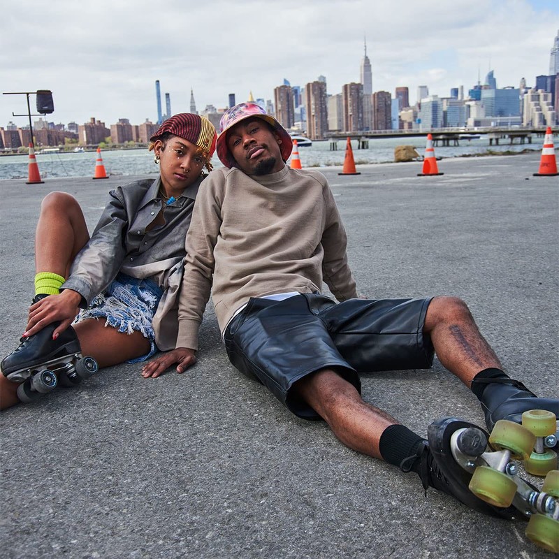 Kangol Tie Dye Bucket Hat - Blue/Pink, multicoloured