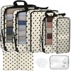 7 Pcs Compression Packing Cubes for Travel, Waterproof Suitcase Luggage