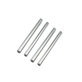 BBYPP 4PCS Pure Zinc Rod 100mm x 10mm, High Pure Zinc Rods, High Purity 99.995%, Length 100mm/3.93", Diameter 10mm/0.39"