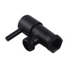 ACA International Black Brass Wall Mounted Washine Machine Stop Taps