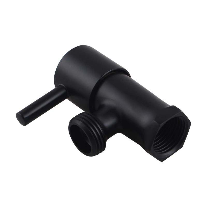 ACA International Black Brass Wall Mounted Washine Machine Stop Taps