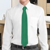 JUNMEISI Men's Ties Solid Pure Color 3.15" (8CM) Necktie Emerald