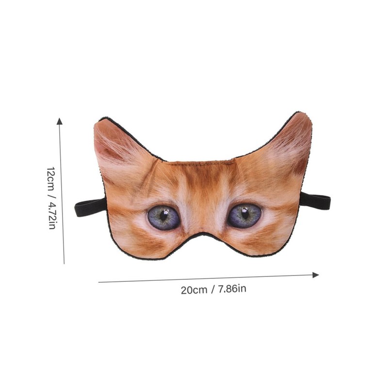 Healeved 2Pcs Cartoon Animal Eye Mask Light Blocking Sleeping Mask