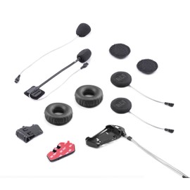 Midland - Second Helmet Audio Kit Motorcycle Intercom Accessories Compatible with Rush RCF/BTR1 ADV/R1 Mesh - Motorcycle Helmets Headset Microphone Speaker Motorcycle Accessories Clear Communication