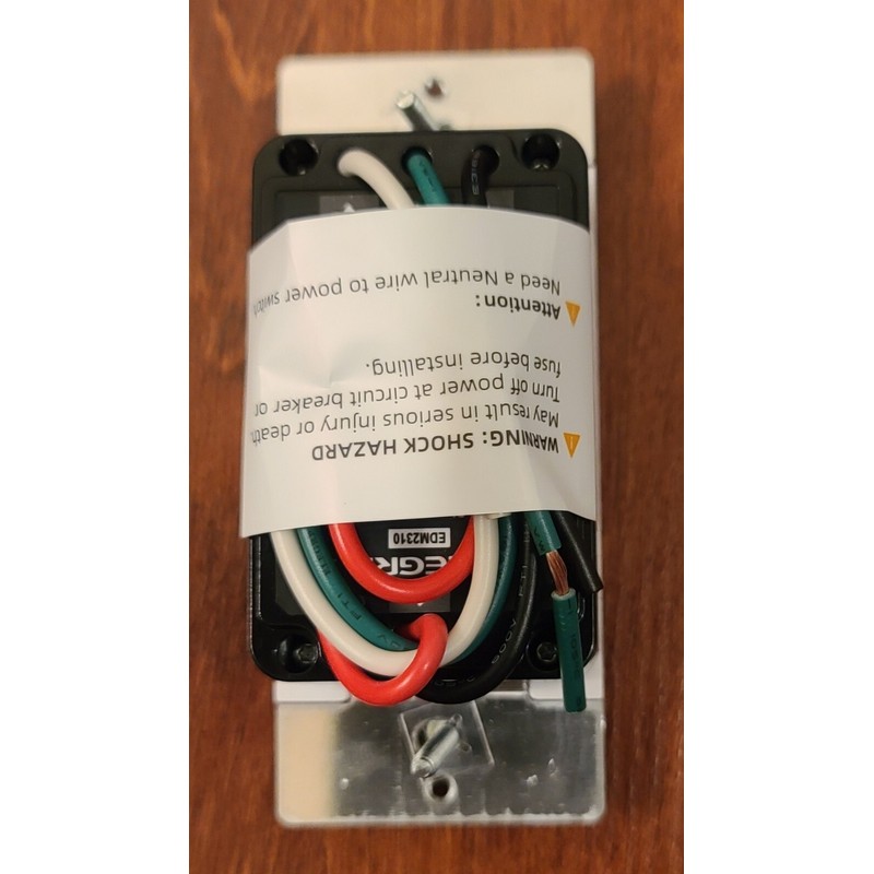 ELEGRP Single Pole Dimmer Switch, Digital Dimmer EDM2310-WH