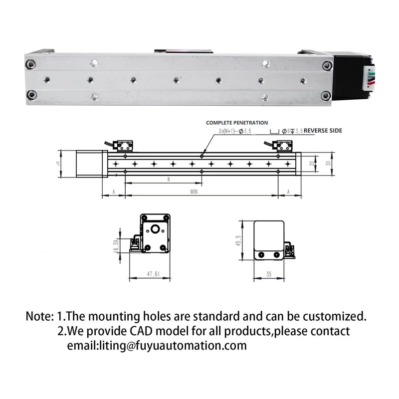 FUYU FSK30 Mini Linear Rail Small Slide Guide CNC Screw