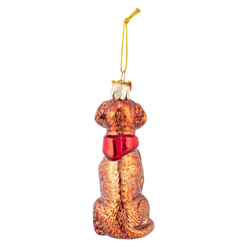 Noble Gems™ Brown Labrador Retriever Glass Ornament