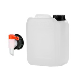 Octopus 5L Empty Canister with Tap 51 mm Thread, Water Container, HDPE, UN Approval, Food-Safe