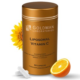 Liposomal Vitamin C 500mg - 60 High Strength Vegetarian Capsules - Max Absorption VIT C for Immune Support & Collagen - Advanced Vitamin C Supplements - Goldman Laboratories