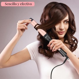 4 en 1 Rizador de Cabello,Pinzas Rizadoras con Cepillo Rizador,Rizador de Pelo de Cerámica Ajustable con Peines,Guantes y Clips,Juego de Varillas de Rizador de Pelo Calentamiento Instantáneo para Cabello Largo o Corto Herramientas de Peinado