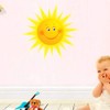 Smiling Sun Wall Sticker Wall Decal Sun Wallpaper for Kindergarten