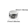 Clear Plastic Loose Powder Jar,5g Mini Makeup Loose Powder Box