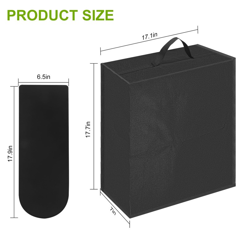 2Pcs Slushie Machine Accessories, Durable Dust Cover and Non-Slip Mat,