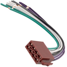 AERZETIX - C10869 - ISO plug for car radio - 8 pin - adapter, car cable plug wiring harness