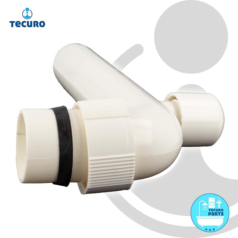 tecuro - Outlet bend for odour trap siphon 90°, with