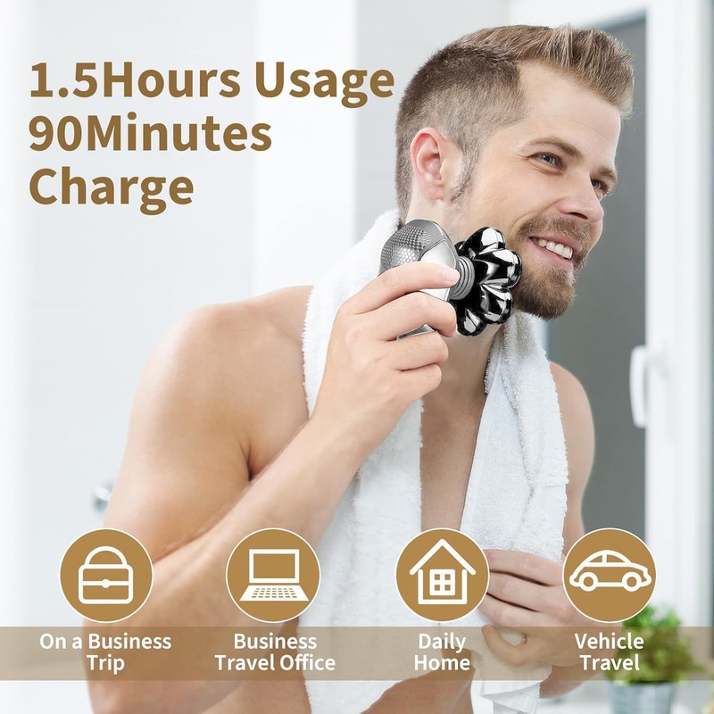 SHPAVVER Head Shavers for Bald Men: 5-in-1 Electric Razor -