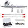 SAGUD Airbrush Kit 0.3mm Dual-Action Air Brush Gun with Extra
