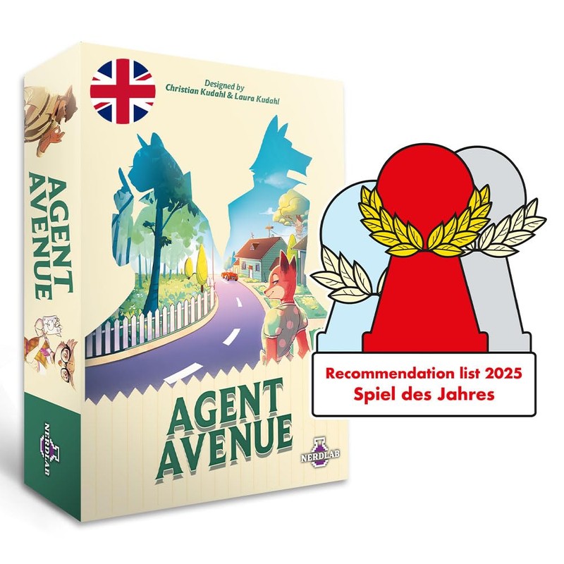 Agent Avenue (English Version) - Strategy Card Game, 2-4 Players,