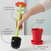 Vigar Flower Power Toilet Brush and Holder Set, Toilet Bowl