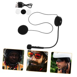 LALAFINA Wireless Motorcycle Helmet Headset Earphone for Hands Communication and Entertainment Easy Install Lightweight Design Compatible with Outdoor Riding